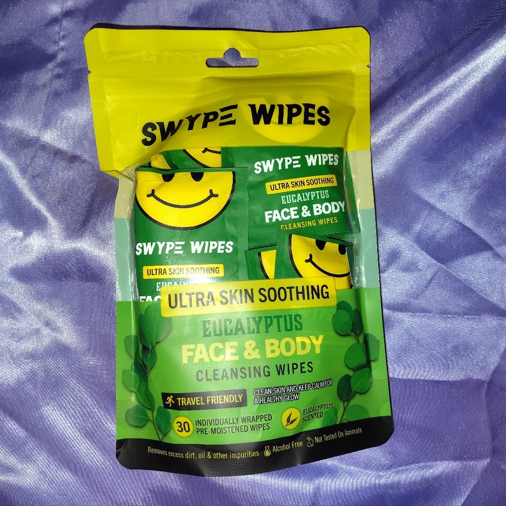 Swype Wipes Eucalyptus Ultra Skin Smoothing 30 Count